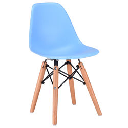 2 Colors Set of 2 Kids Dining Armless Molded Side Chair