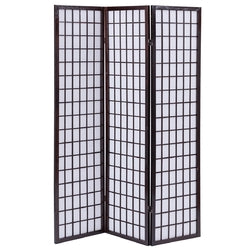 3 Panel Wood Folding Privacy Room Divider