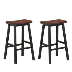 29" H Dining Room Set of 2 Bar Stools Pub Chair