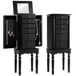 Armoire Storage Box Chest Standing Jewelry Cabinet