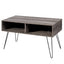 42" TV Stand Wood Media Console with Metal Hairpin Legs