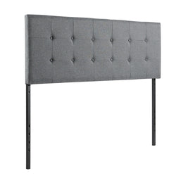 Adjustable Tufted Linen Fabric Upholstered Queen & Full Size Headboard