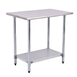 24" x 36" Commercial Kitchen Stainless Steel Work Prep Table