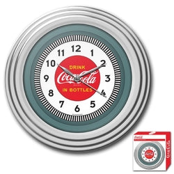 30s Style Chrome Coca-Cola Wall Clock
