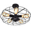 5 Light Modern Black Iron Sphere Modern Chandelier