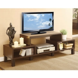 Modern 60-inch TV Stand with Audio Video Media Storage Shelves
