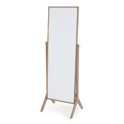 Contemporary Cheval Floor Mirror in Driftwood Finish