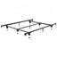 California King size Metal Bed Frame with Headboard Footboard Brackets