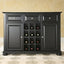 Black Dining Room Buffet Sideboard Cabinet with Wine Storage