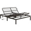 Full size Sturdy Black Metal Adjustable Bed Base with Remote