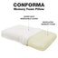 Queen size Ventilated Memory Foam Pillow with Cover - Medium Firm