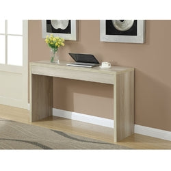 Contemporary Sofa Table Console Table in Weathered White Wood Finish