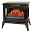 Black Portable Electric Fireplace Stove Infrared Heater