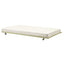 Twin size White Metal Trundle Bed with Casters Wheels for under Daybeds