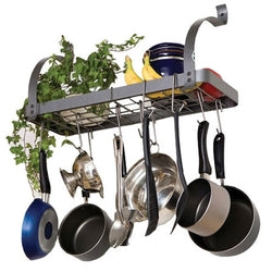 Wall Mounted Metal Kitchen Storage Shelf Pot Rack