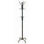 Two Tier Black Metal Coat Rack Hat Rack For Stylish Entryway Storage