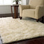 4-ft x 6-ft Hand Woven Wool Flokati Area Rug in Natural Color