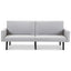 Modern Gray Linen Split-Back Futon Sofa Bed Couch