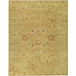 Handmade Majesty Light Brown/ Beige Wool Rug (8' Square)