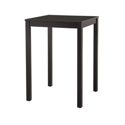 Counter Height Pub Bar Dining Table in Black Wood Finish
