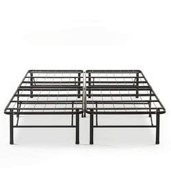 King size Folding Sturdy Metal Platform Bed Frame with Storage Space