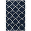 5'1" x 7'6" Shag Extra Plush Geometric Indoor Blue/Beige Area Rug