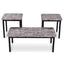 3-Piece Coffee Table and End Table Set with Faux Marble Top