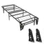 Twin XL Heavy Duty Black Metal Platform Bed Frame