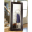 Oversized Full Length Floor Mirror with Espresso Wood Frame