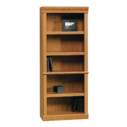 Open Bookcase in Carolina Oak Finish