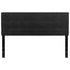 Queen size Modern Black Fabric Upholstered Panel Headboard