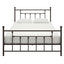 Queen Metal Platform Bed Frame with Headboard and Footboard in Bronze Finish