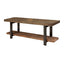 Modern Industrial Style Wood and Metal Accent Bench