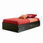 Black Onyx Twin-Size Platform Bed with 3 Spacious Drawers