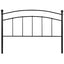 Queen size Contemporary Classic Headboard in Black Metal Finish