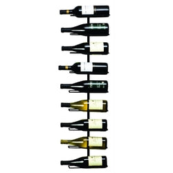 9-Bottle Wine Rack Wall Mounted Sturdy Wrought Iron