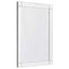 Frameless 35 x 24 inch Rectangle Bathroom Wall Mirror
