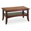 Classic Design Wood Coffee Table in Antique Walnut