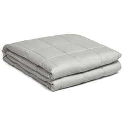 Weighted Blanket with 100% Cotton Cover in Light Gray 48 x 72 inch