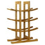 12-Bottle Wine Rack Modern Asian Style in Natural Bamboo