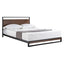 Full size Metal Wood Platform Bed Frame with Headboard