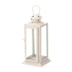 White Colonial Rectangle Lantern