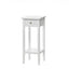 Classic White Side Table With Drawer