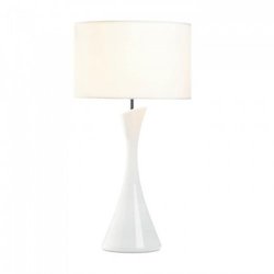 Sleek Modern White Table Lamp