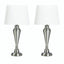 Nickel Plated Lamp Trio