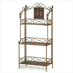 Rustic Baker`s Rack Shelf