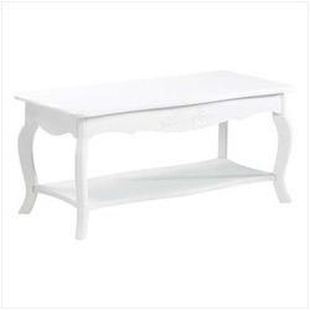 WHITE ELEGANT COFFEE TABLE