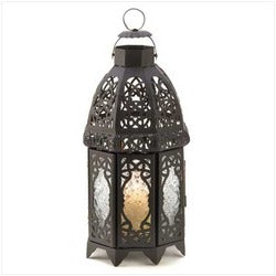 Black Lattice Lantern