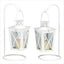 White Railroad Candle Lanterns