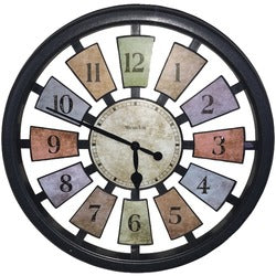Westclox 18&quot; Round Colored Panels See-through Clock